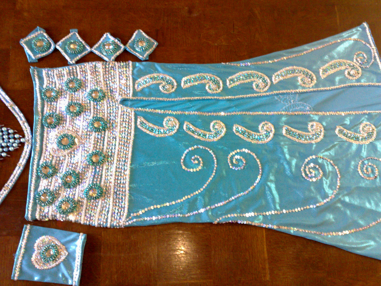 Professional Belly Dance Costume from Egypt BELLYDANCE Custom Made Any Colour, New Gypsy Dance Outfit, Handmade Embroidered Costume