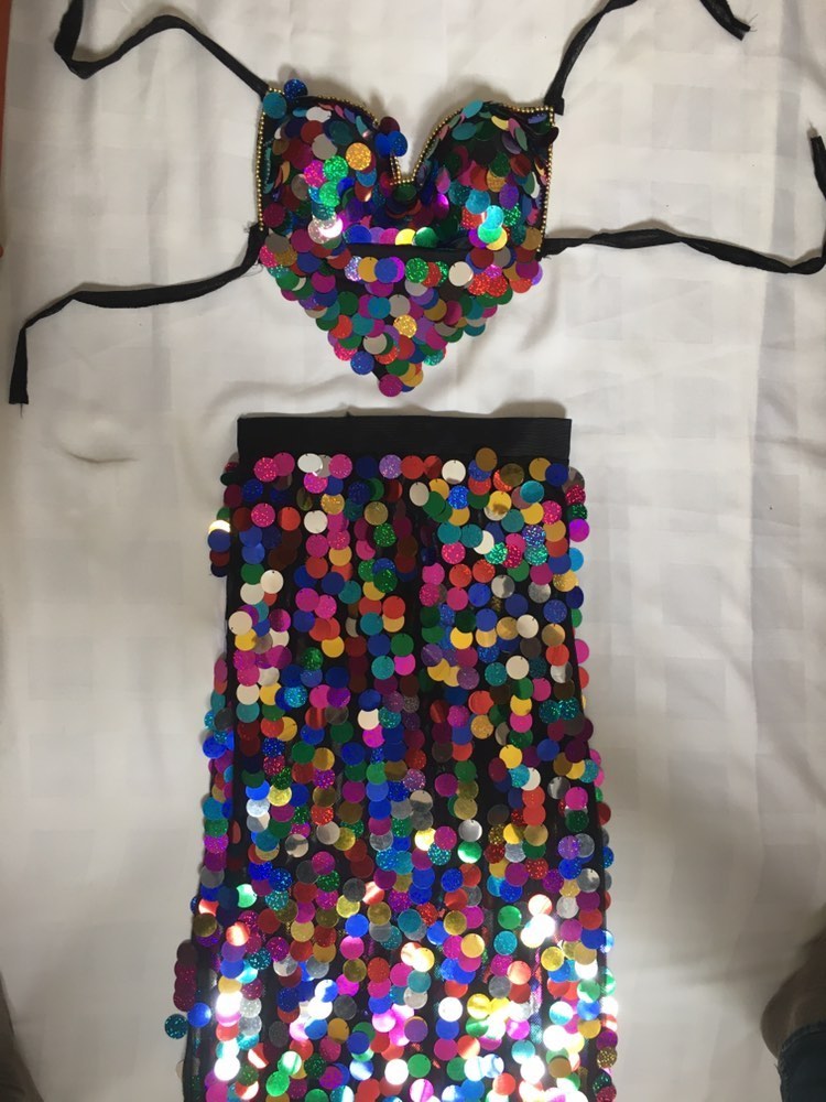 Egyptian Sexy simple belly dance costume, handmade embroidered belly dance dress