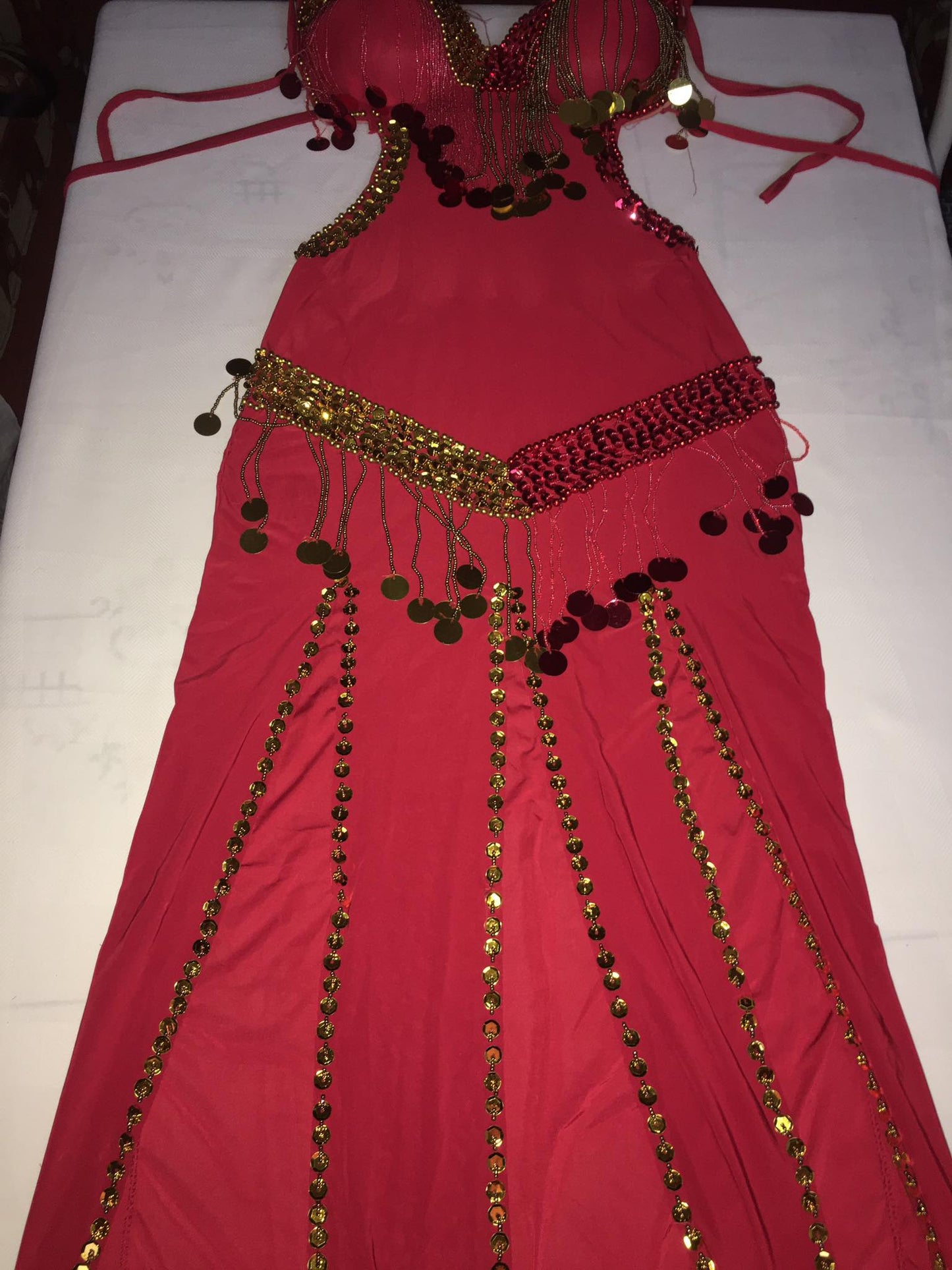 Egyptian Sexy belly dance costume, handmade Black stitched belly dance dress بدلة رقص شرقى