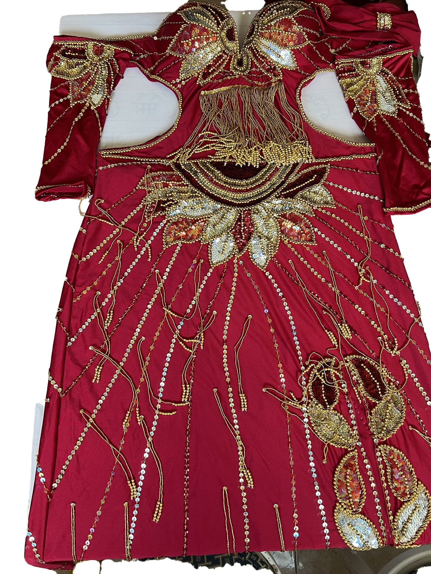 Stunning wine-red belly dance costume professional made to order belly dancer costume handmade colourful sequined belly dance outfit
