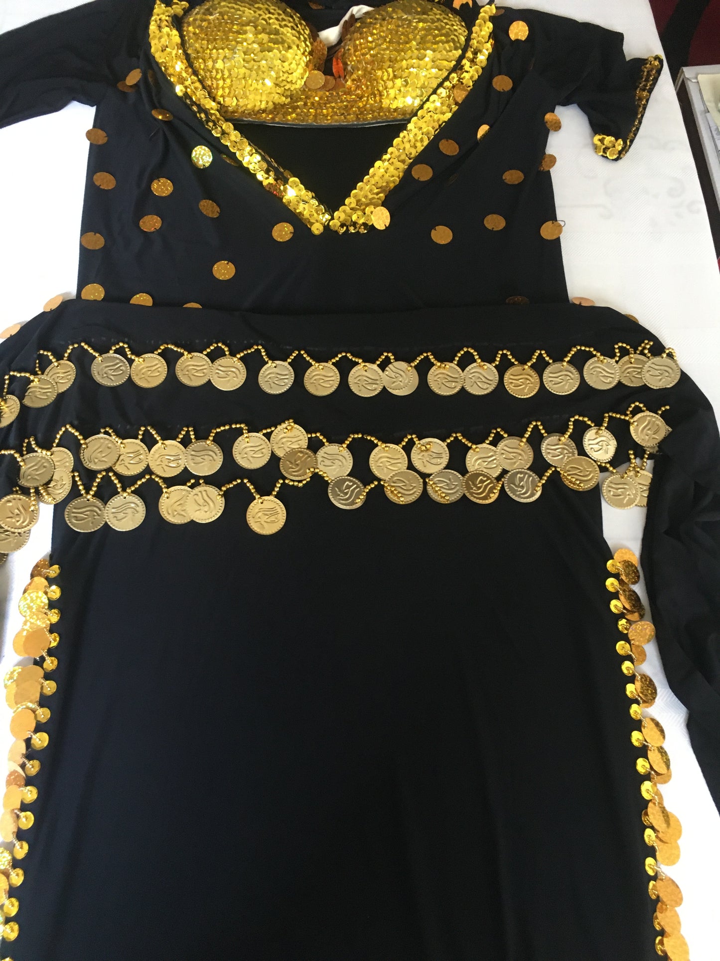 Egyptian Sexy Belly Dance Costume, Saidi Dress, Baladi Galabia, جلابية رقص شرقى