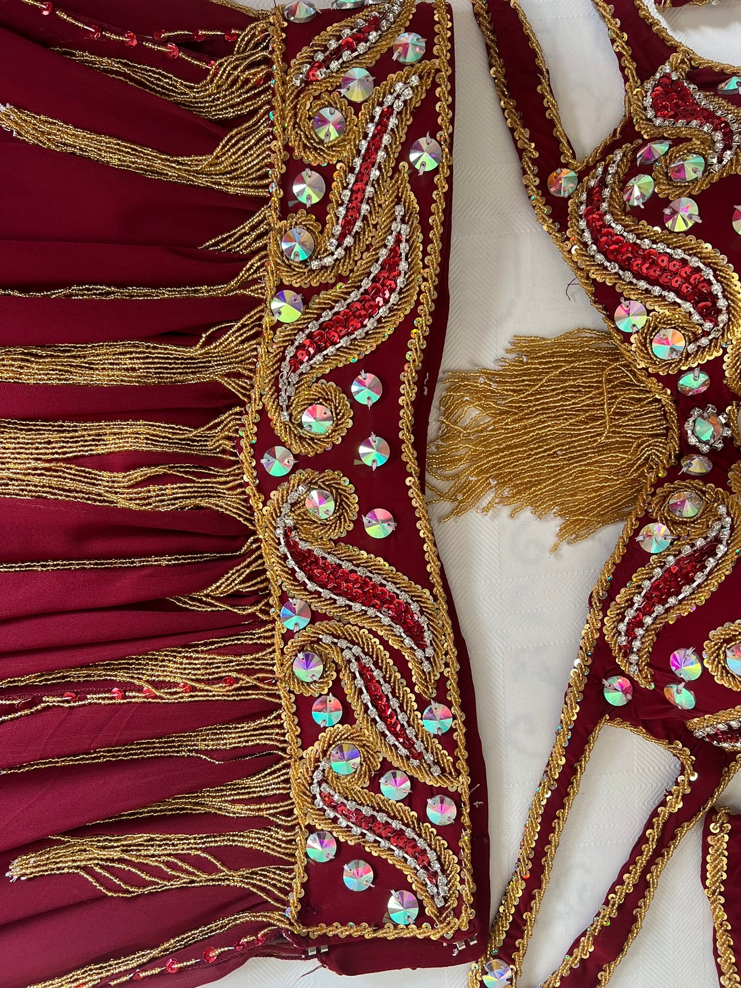 Professional Belly Dance Costume From Egypt BELLYDANCE Custom Made Any Color ,New Handmade Embroidered Outfit, Gypsy oriental dance costume