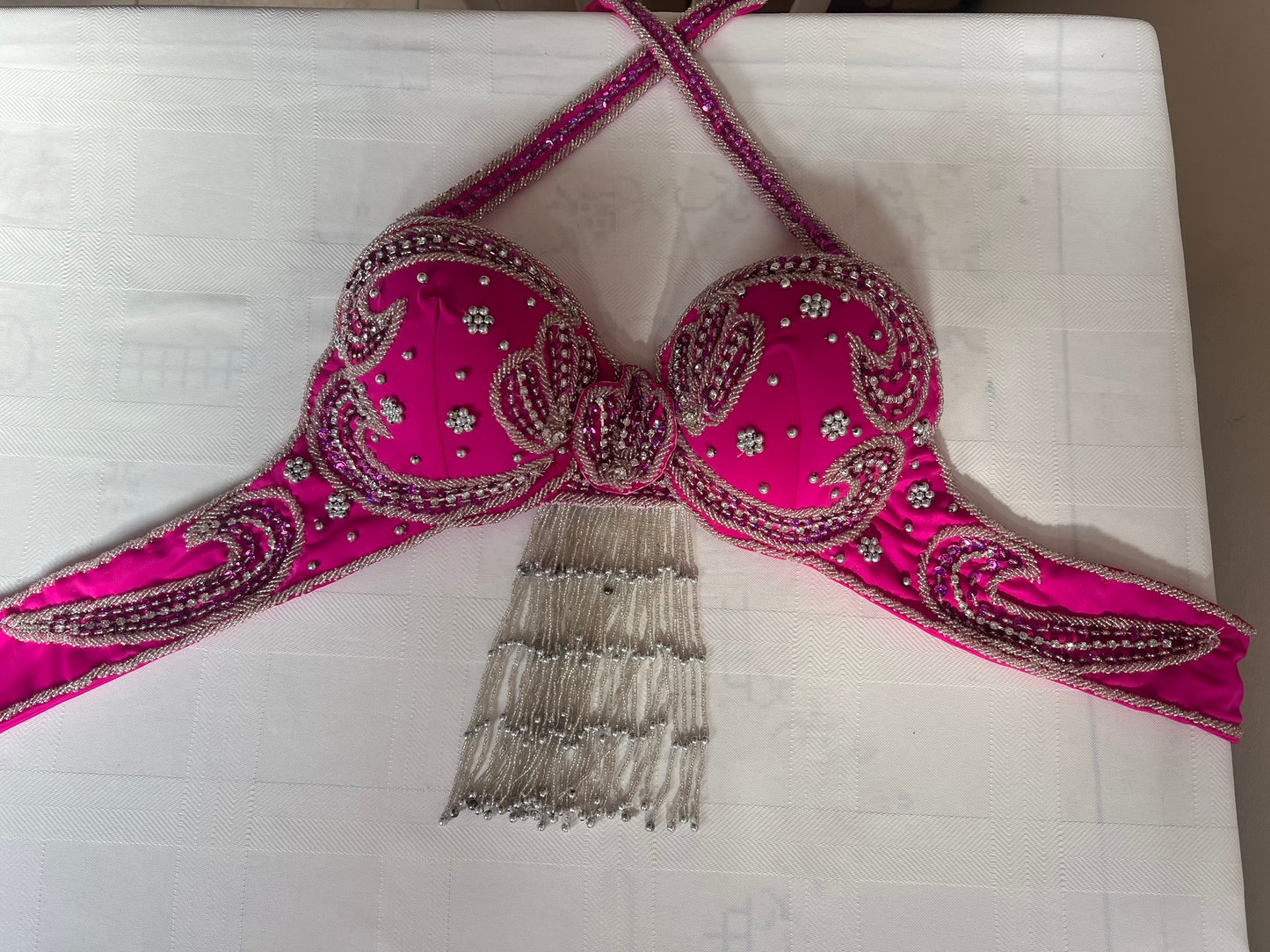 Professional Belly Dance Costume from Egypt Custom-Made belly dance Dress New, Handmade embroidery oriental outfit, any colour for any size.