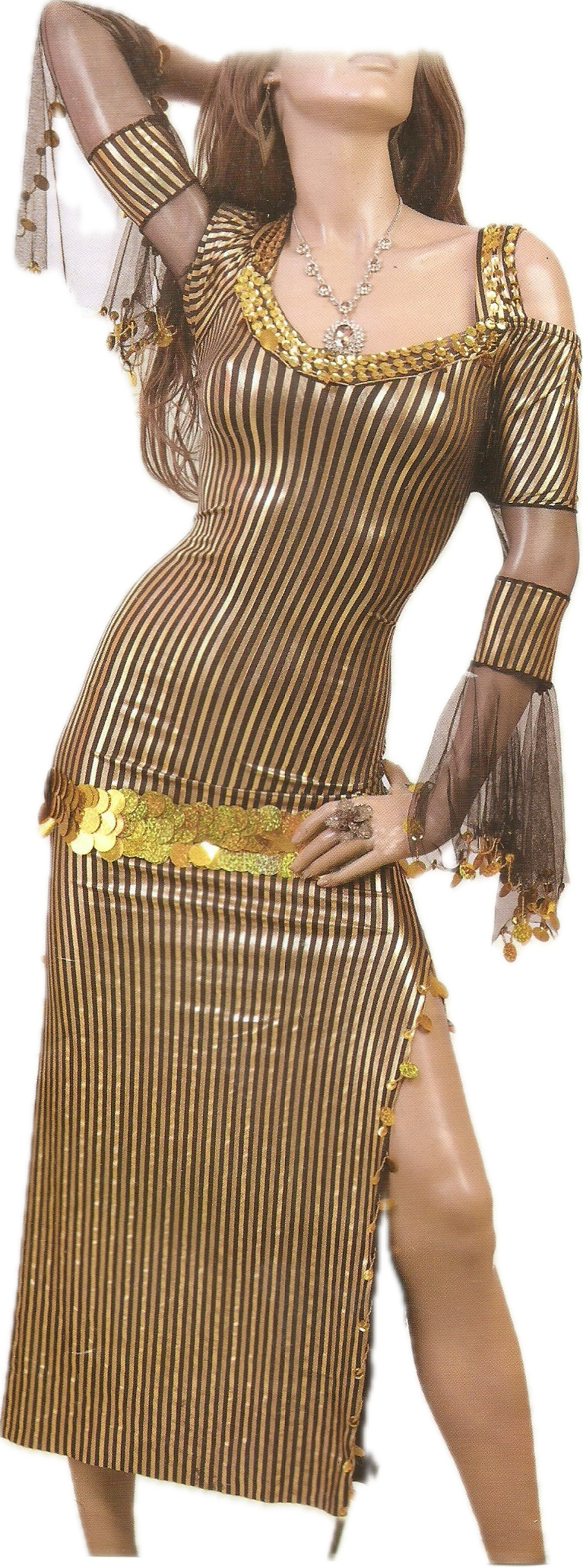 Egyptian Belly Dance Dress Saidi Costume, Baladi Galabia, Striped Abaya, Kaftan جلابية رقص شرقى