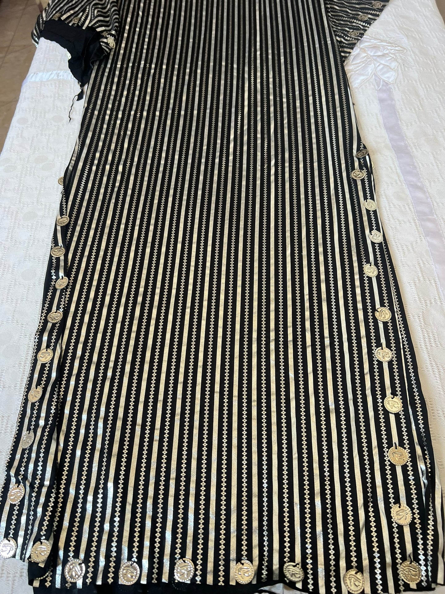 Egyptian Belly Dance Dress Saidi Costume, Baladi Galabia, Fallahi Abaya, Kaftan جلابية رقص شرقى