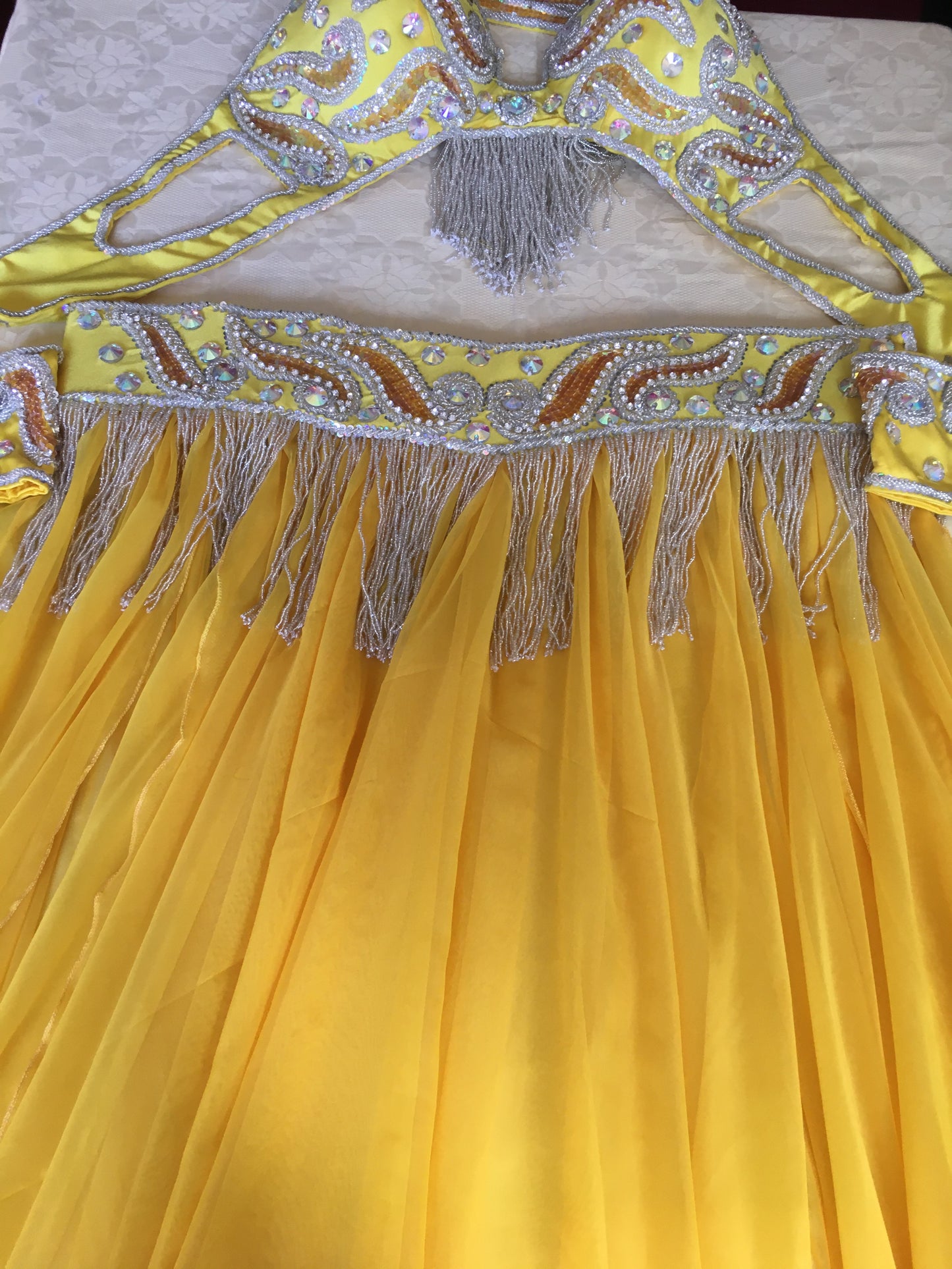 Professional Belly Dance Costume From Egypt BELLYDANCE Custom Made Any Colour New