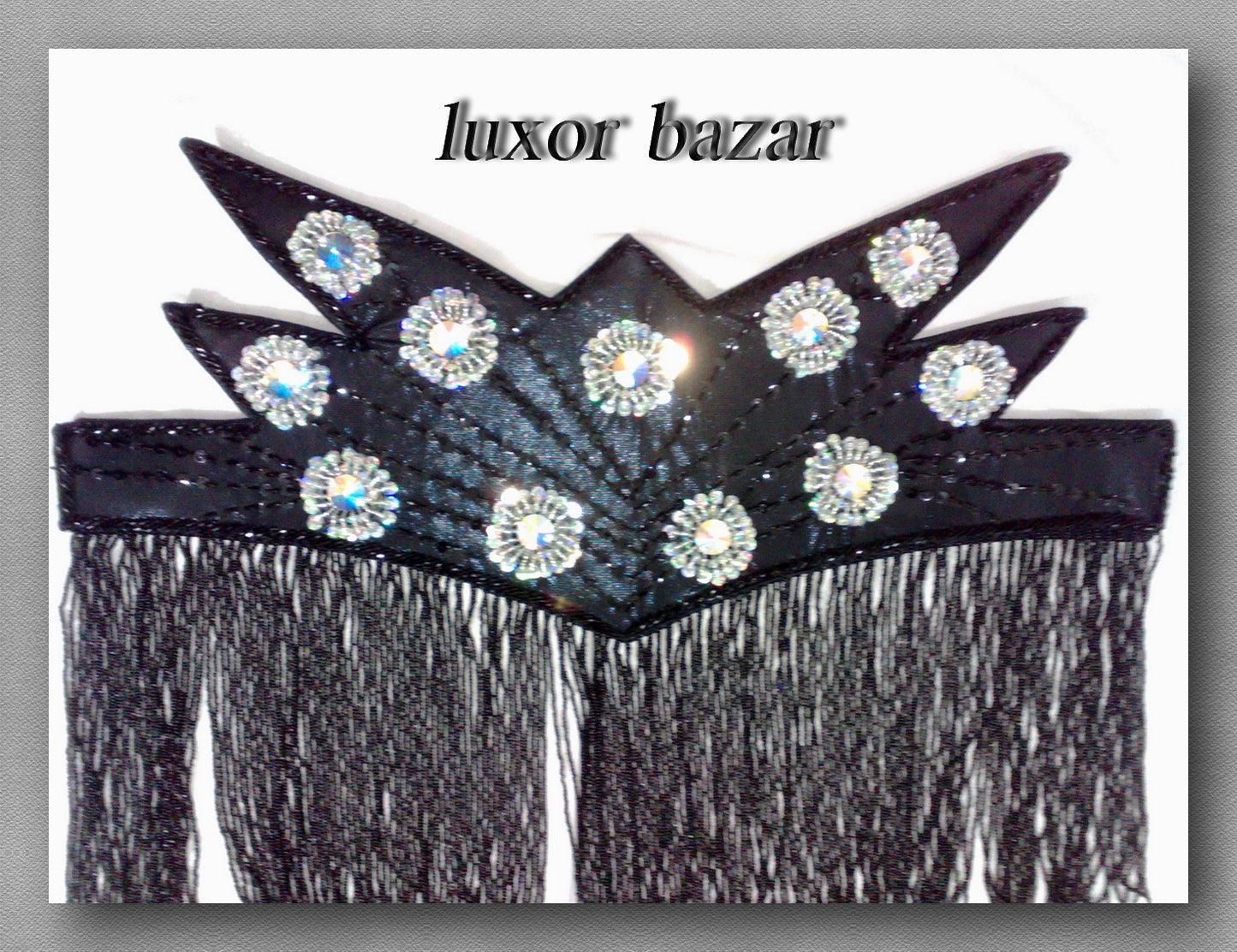 Professional belly dance costume set, Oriental dance ensemble, dancing set includes to, skirt and belt, handmade beaded and sequined.