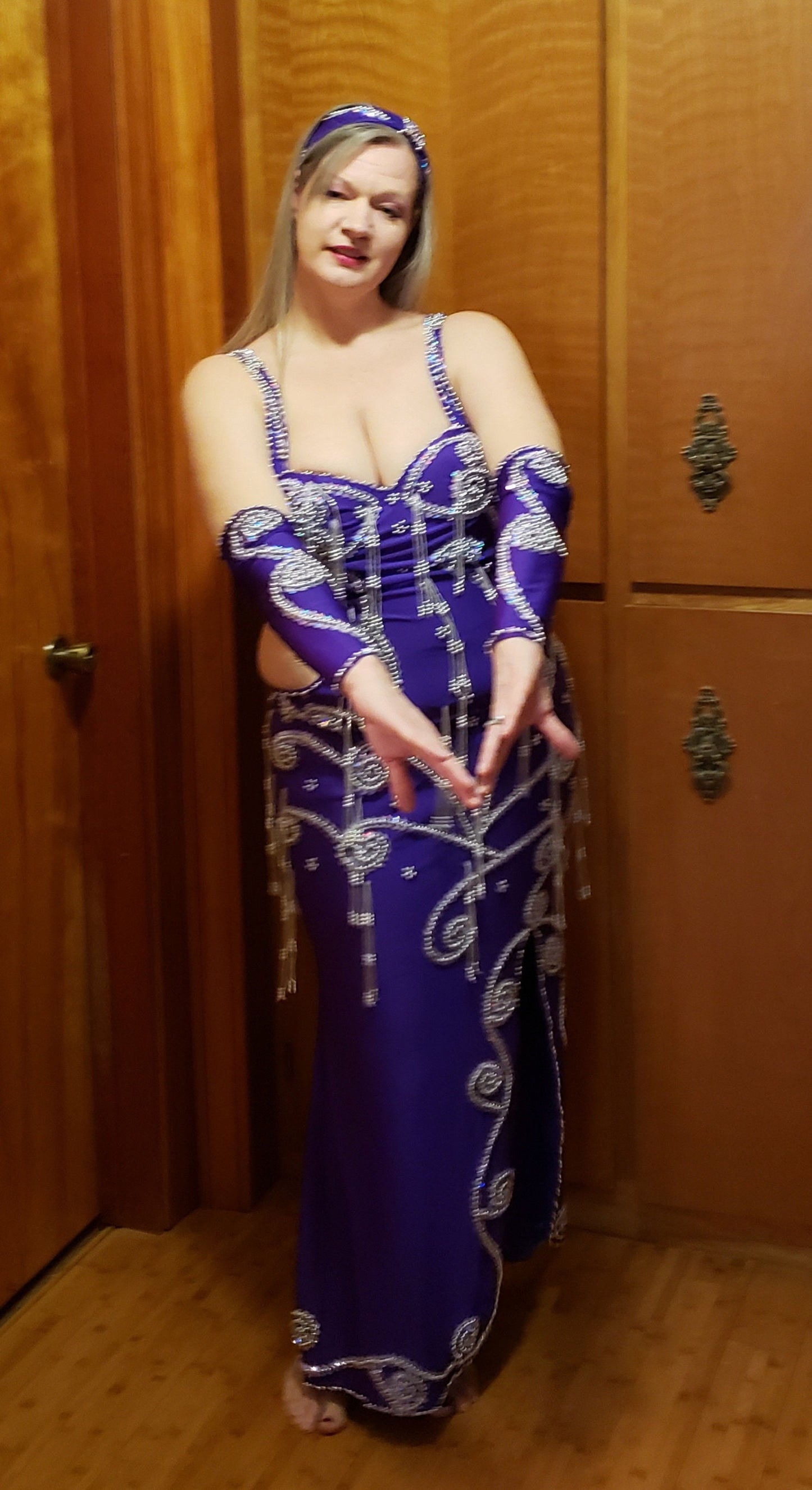 Professional Custom-Made Belly Dance Costume BELLYDANCE Dress + 2 Sleeves, Handmade Embroidered oriental dance outfit, made to order dress.