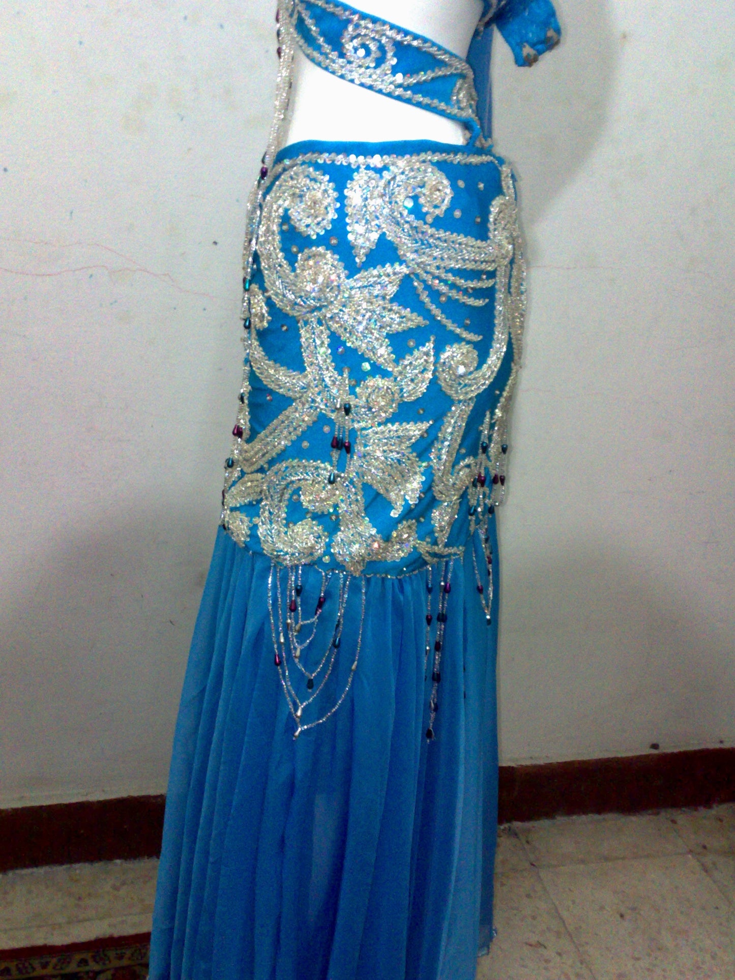 Egyptian professional belly dance costume, Custom-made Belly dance Dress, Gypsy oriental dance, handmade stitched oriental dance outfit.