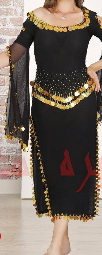 Egyptian Belly Dance sexy Dress, Saidi Costume, Baladi Galabia, Fallahi Abaya, جلابية رقص شرقى