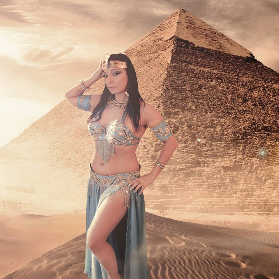 Egyptian Belly Dance Outfit – Performance Costume – Custom Made – Premium Quality