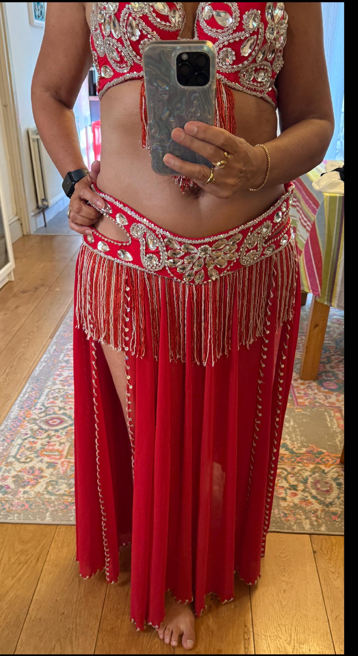 Professional Belly dance costume/ Custom-made luxurious belly dancer outfit