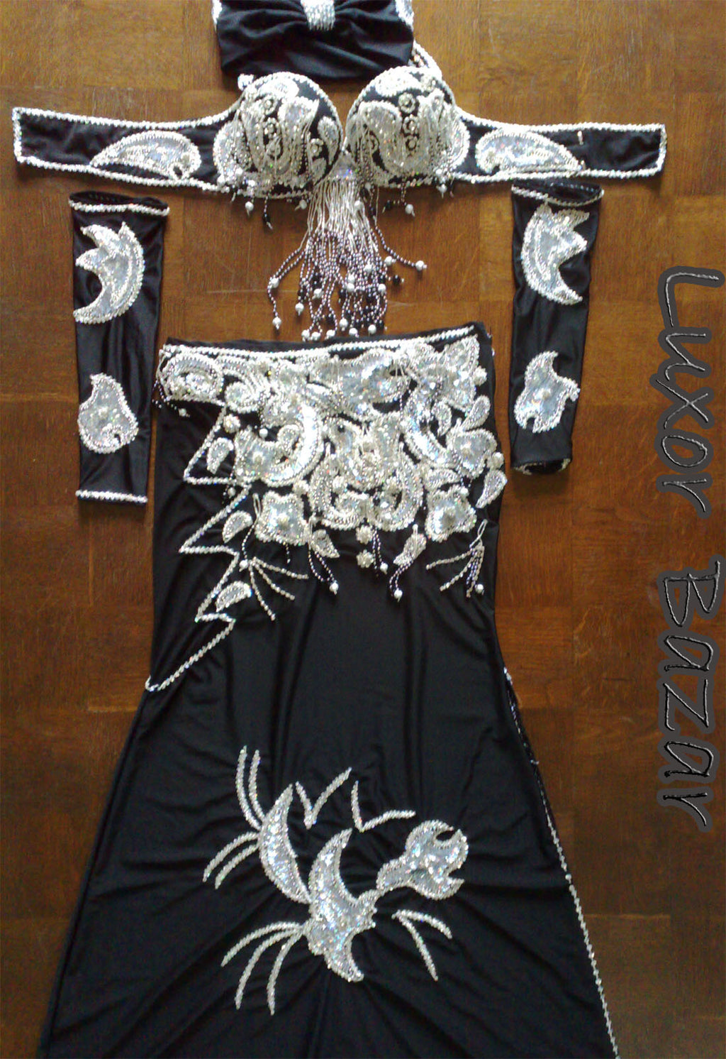 Professional Belly Dance Costume from Egypt, Belly dancing Custom Made Outfit, Handmade Embroidered