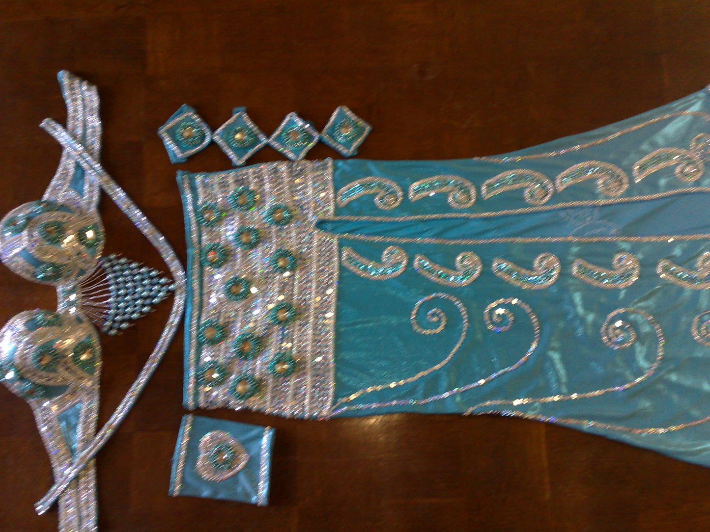 Professional Belly Dance Costume from Egypt BELLYDANCE Custom Made Any Colour, New Gypsy Dance Outfit, Handmade Embroidered Costume