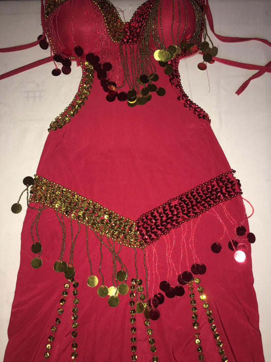 Egyptian Sexy belly dance costume, handmade Black stitched belly dance dress بدلة رقص شرقى