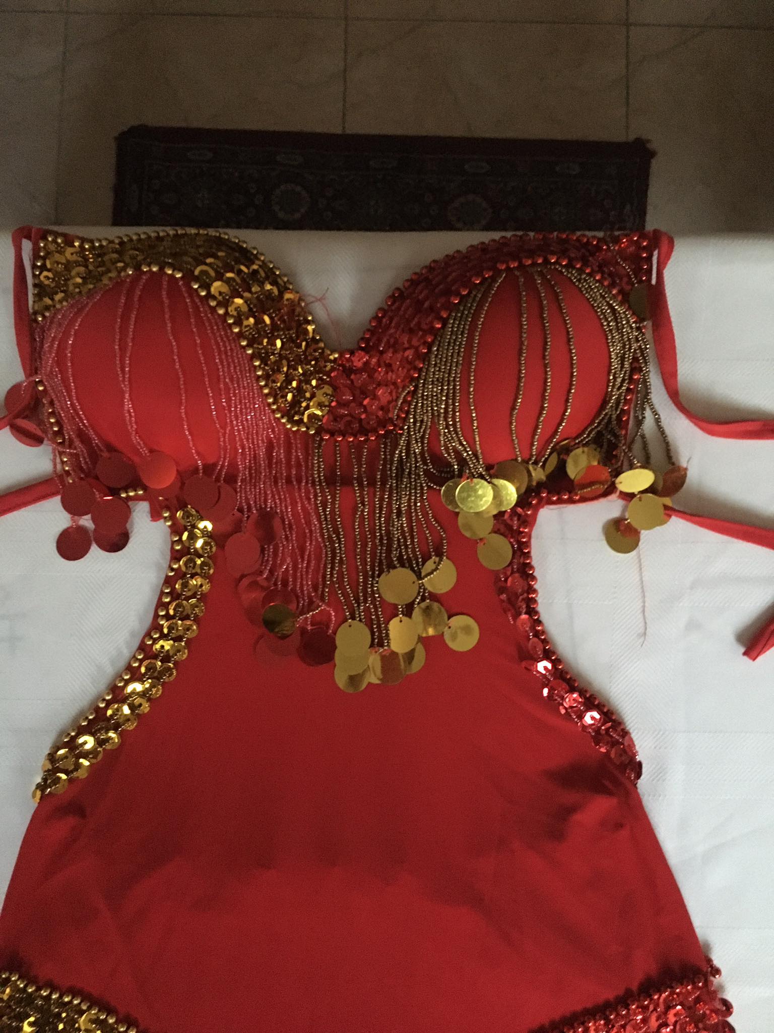 Egyptian Sexy belly dance costume, handmade Black stitched belly dance dress بدلة رقص شرقى