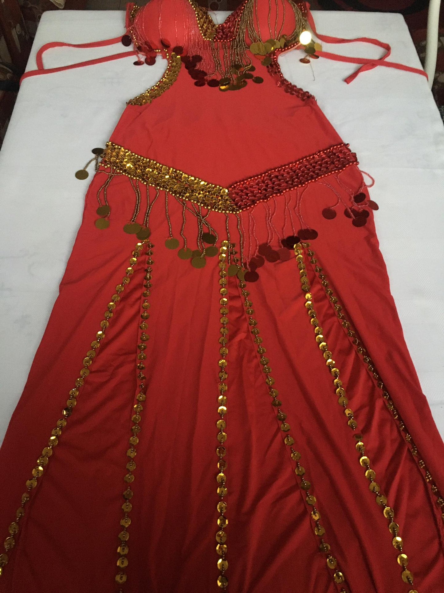 Egyptian Sexy belly dance costume, handmade Black stitched belly dance dress بدلة رقص شرقى