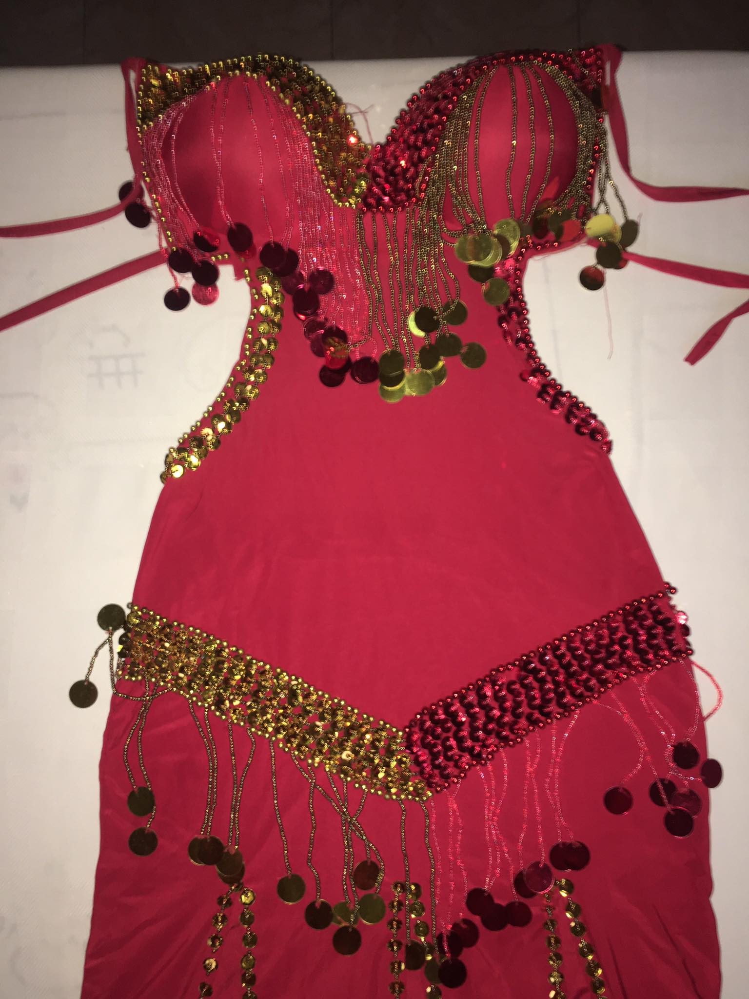 Egyptian Sexy belly dance costume, handmade Black stitched belly dance dress بدلة رقص شرقى
