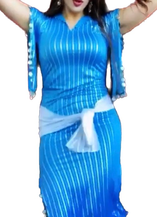Ägyptisches Bauchtanzkleid Saidi Kostüm, Baladi Galabia, gestreifte Abaya, Kaftan 