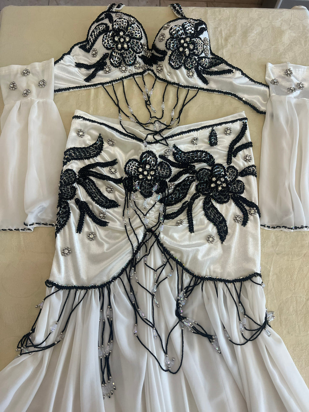Professional Belly dance costume/ Authentic Egyptian Belly dancing set