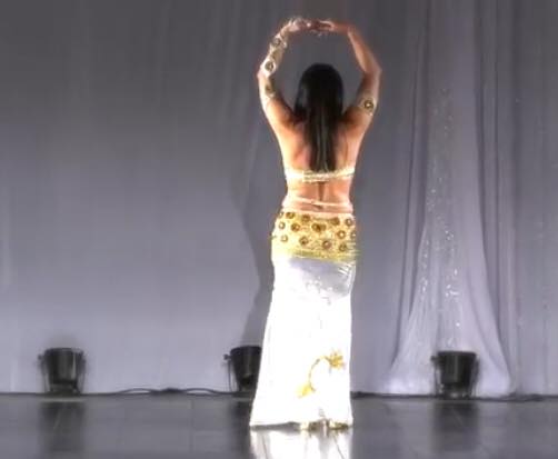 Authentic Egyptian belly dance costume/ custom-made pharaonic style dancing outfit