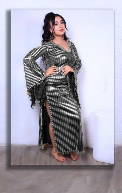 Egyptian belly dance striped dress, Saidi dancing Galabia, handmade dance outfit جلابية رقص شرقى صعيدى