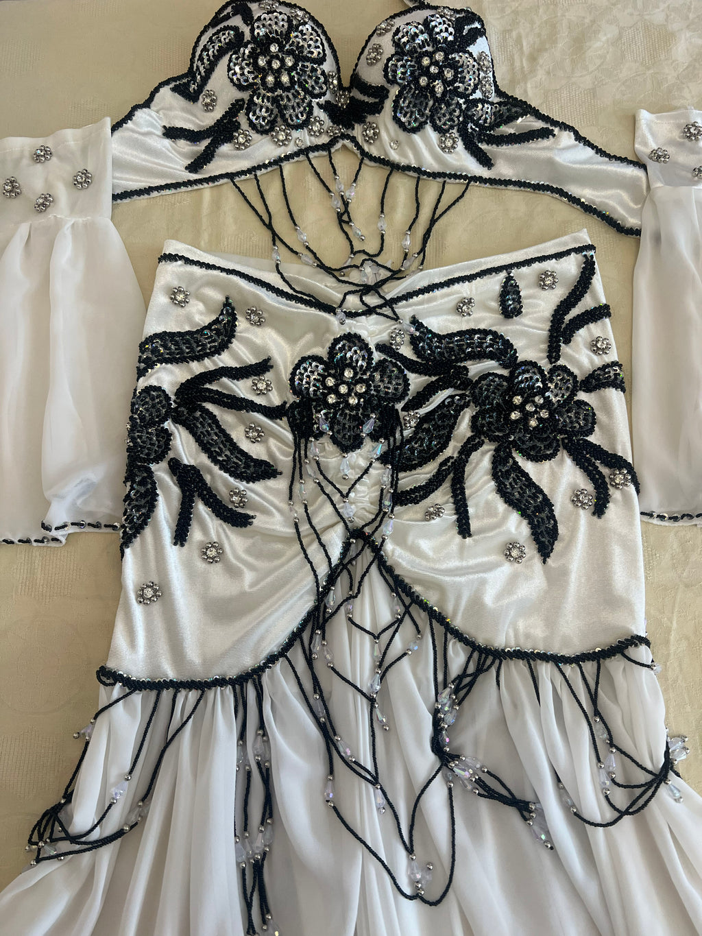 Professional Belly dance costume/ Authentic Egyptian Belly dancing set