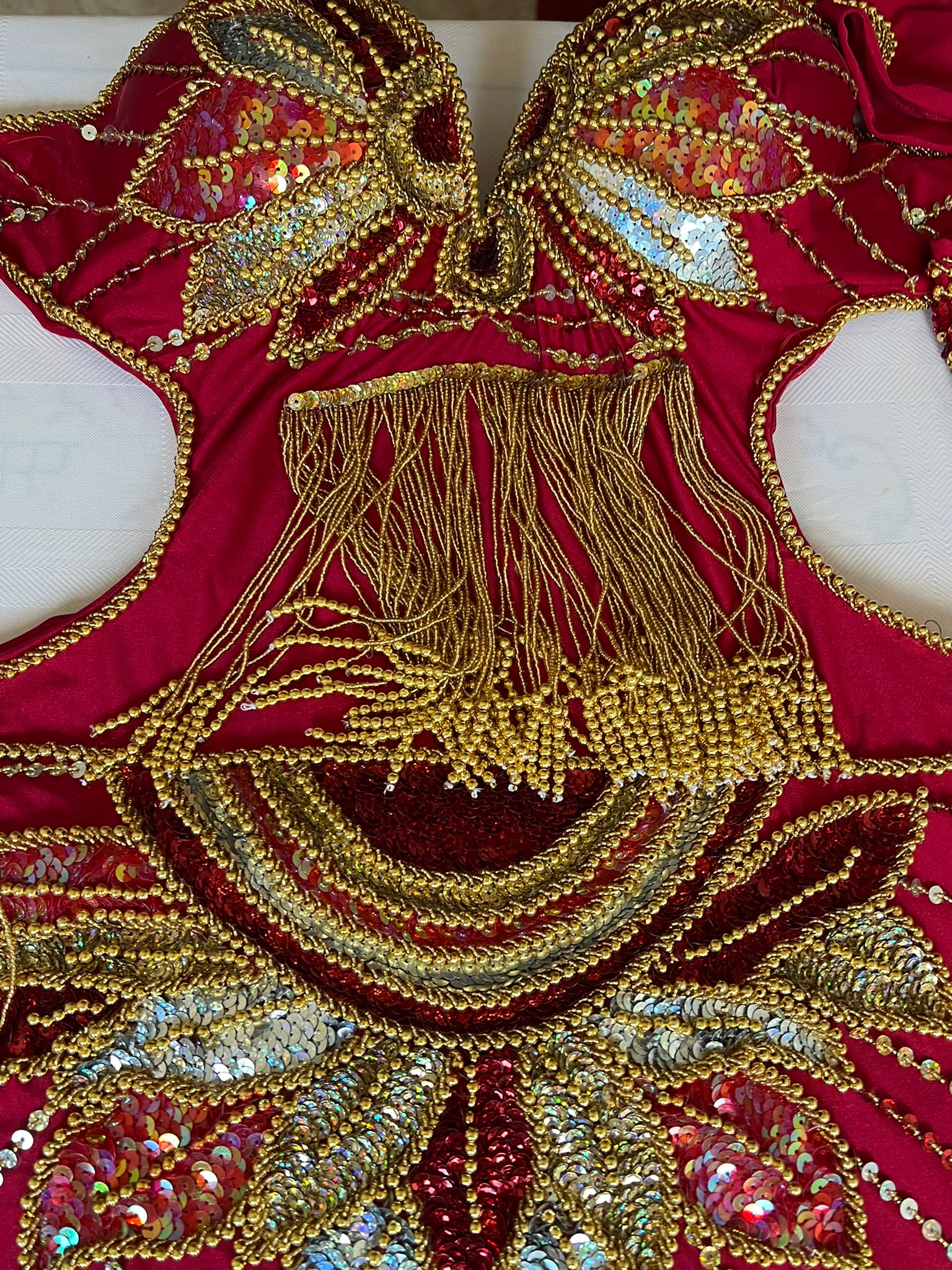 Stunning wine-red belly dance costume professional made to order belly dancer costume handmade colourful sequined belly dance outfit