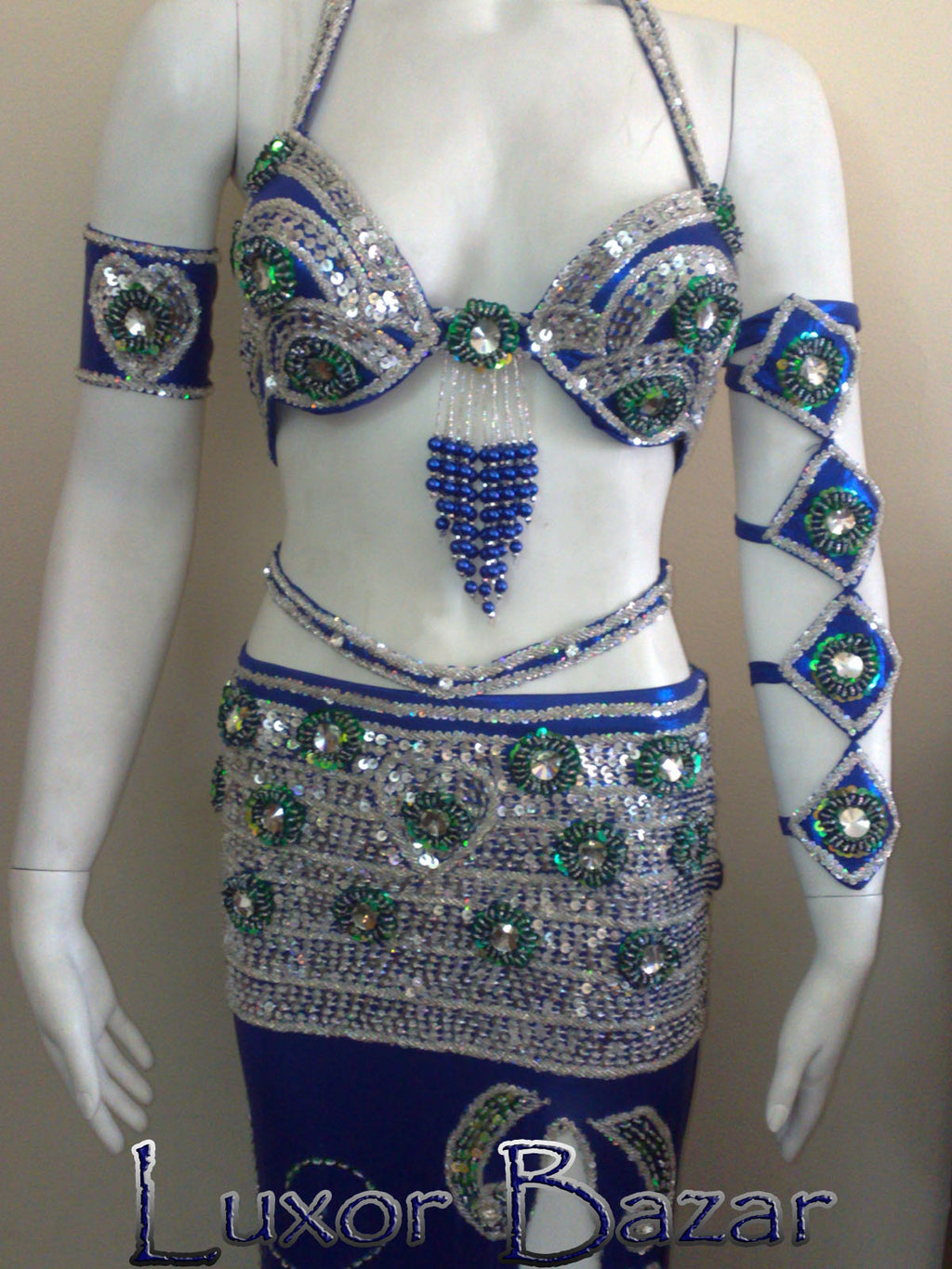 Professional Belly Dance Costume from Egypt Belly dancing Custom Made Any Color, New Gypsy Dance Outfit, Handmade Embroidered Costume
