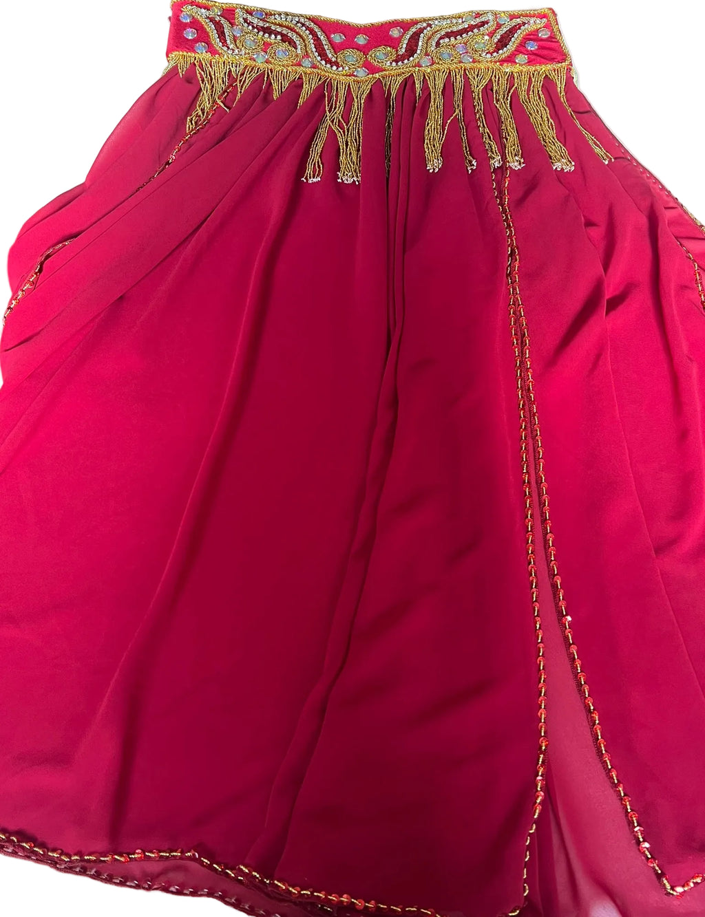 Luxurious Wine-Red Belly Dance Costume | Custom Handmade Bra, Belt & Skirt Set | Premium Professional Dance Outfit | Authentic Ensemble from Egypt