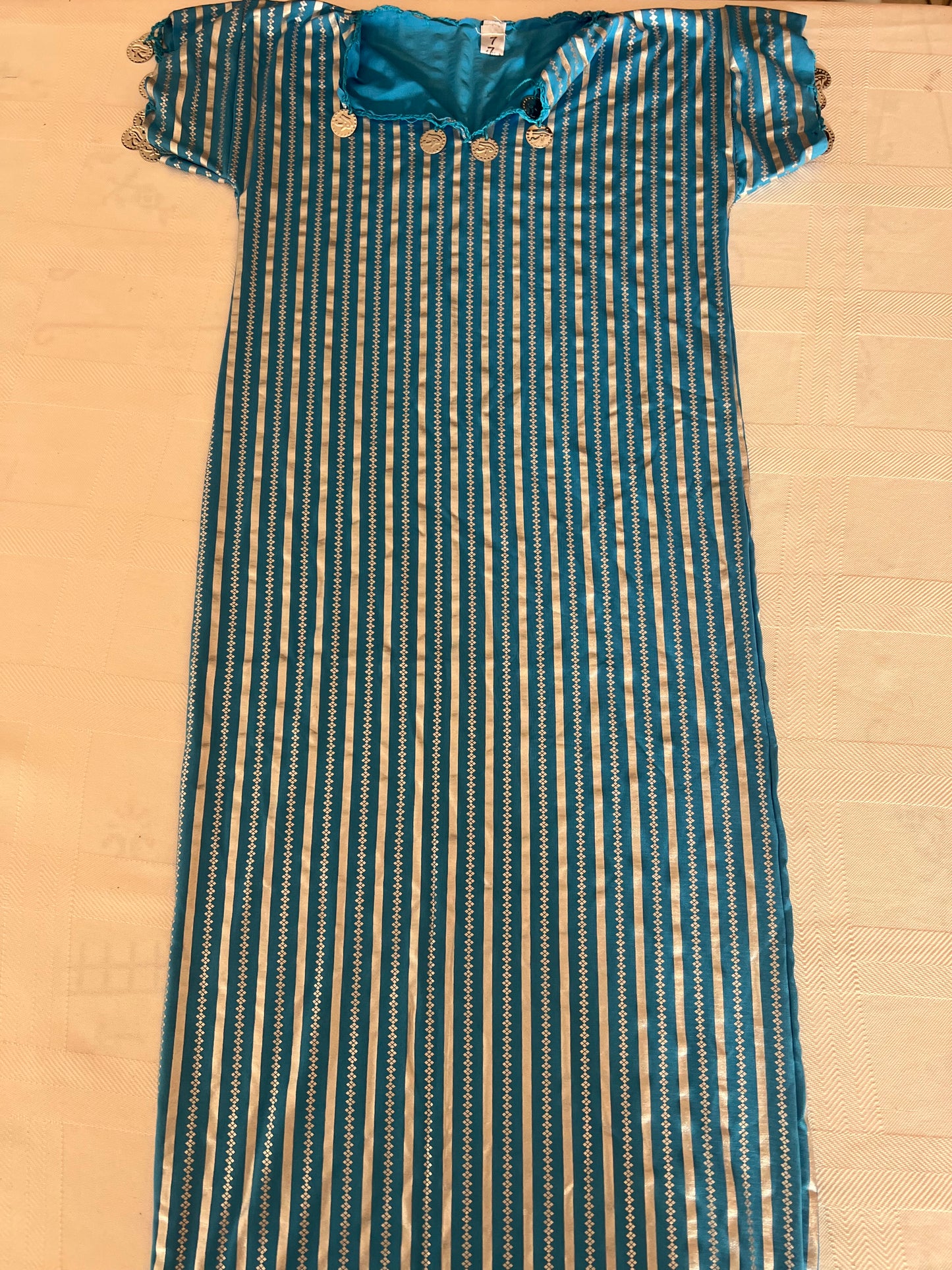 Kids Saidi belly dance dress/ Folklore dance Dancing Galabia outfit /8-12 years