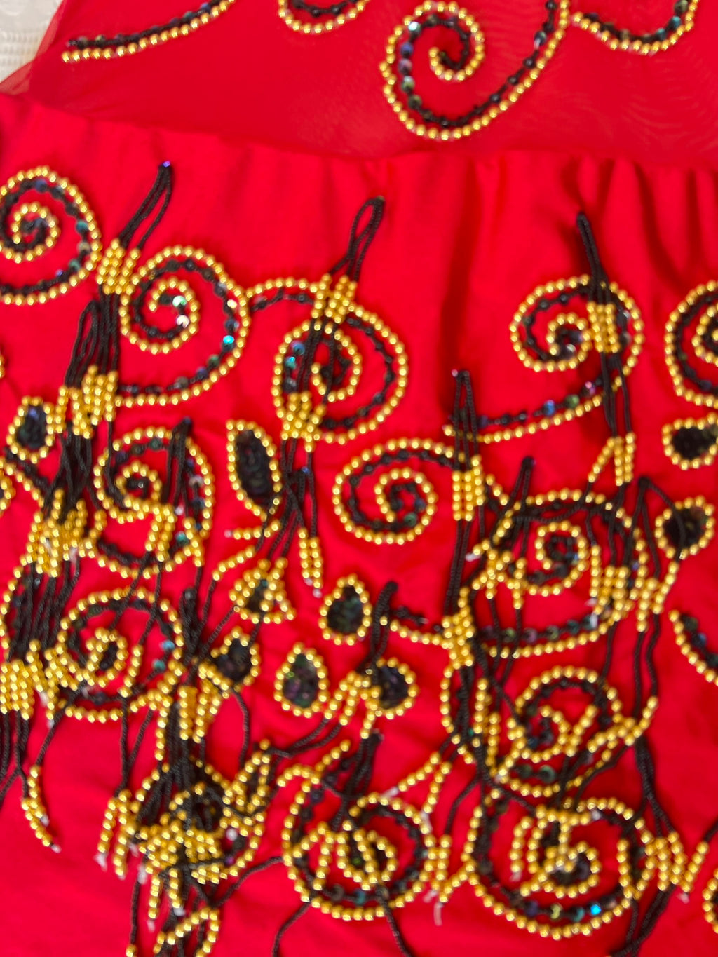Vibrant Red Egyptian professional belly dance dress oriental dance outfit with arm pieces & head pieces handmade Embellished made to order.
