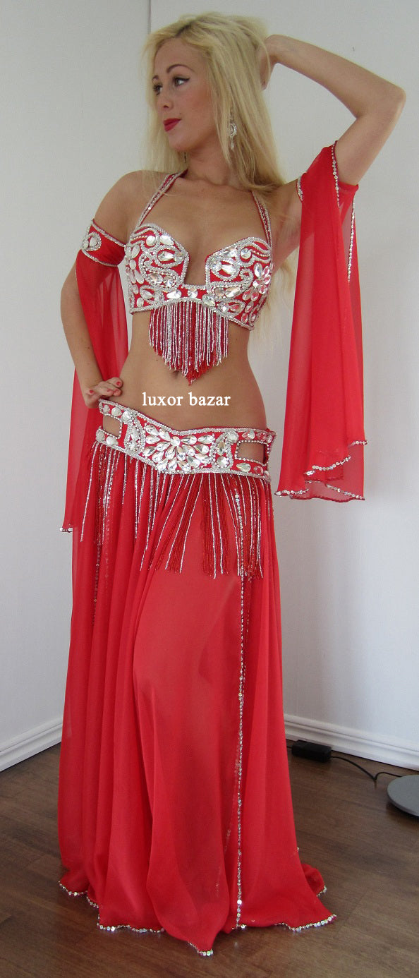 Handmade Egyptian Belly Dance Costume – Custom Colors & Sizes – Professional Quality