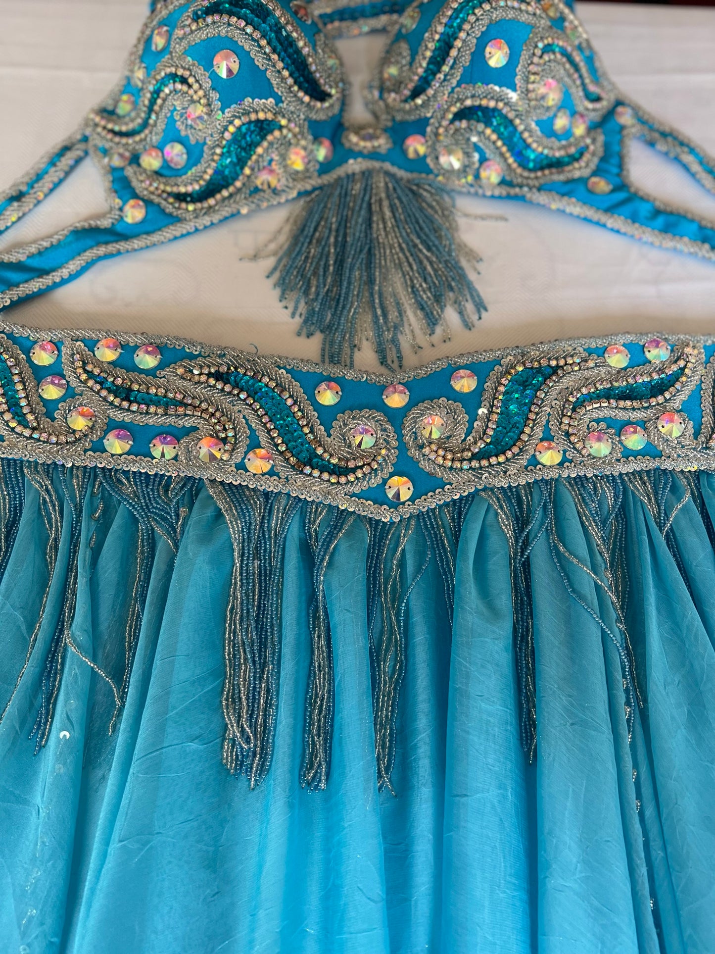 Professional Egyptian belly dance costume, custom-made belly dance outfit, handmade stitched women dancing ensemble, Sexy dancing outfit.