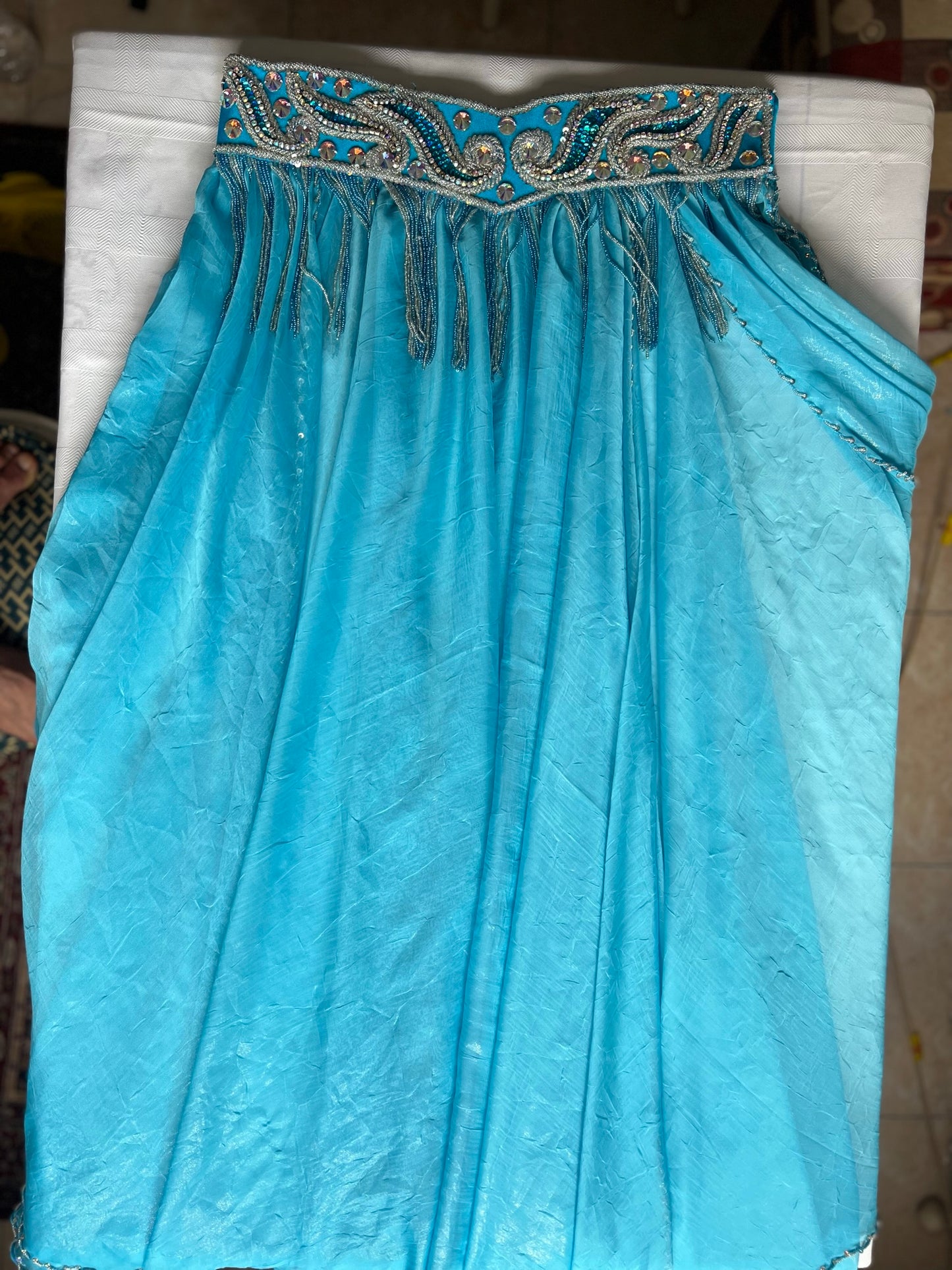 Professional Egyptian belly dance costume, custom-made belly dance outfit, handmade stitched women dancing ensemble, Sexy dancing outfit.