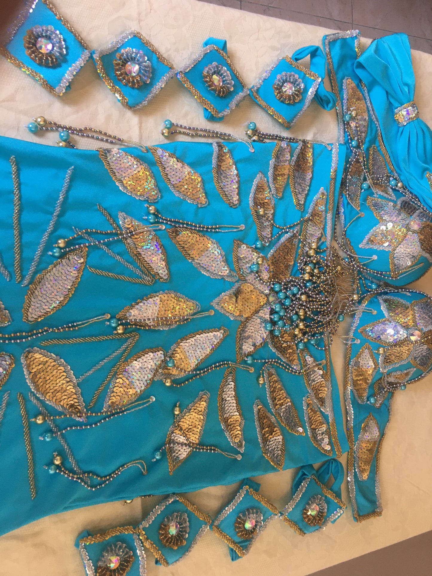 Professional Belly Dance Costume from Egypt BELLYDANCE Custom Made Any Colour, New Gypsy Dance Outfit, Handmade Embroidered Costume.