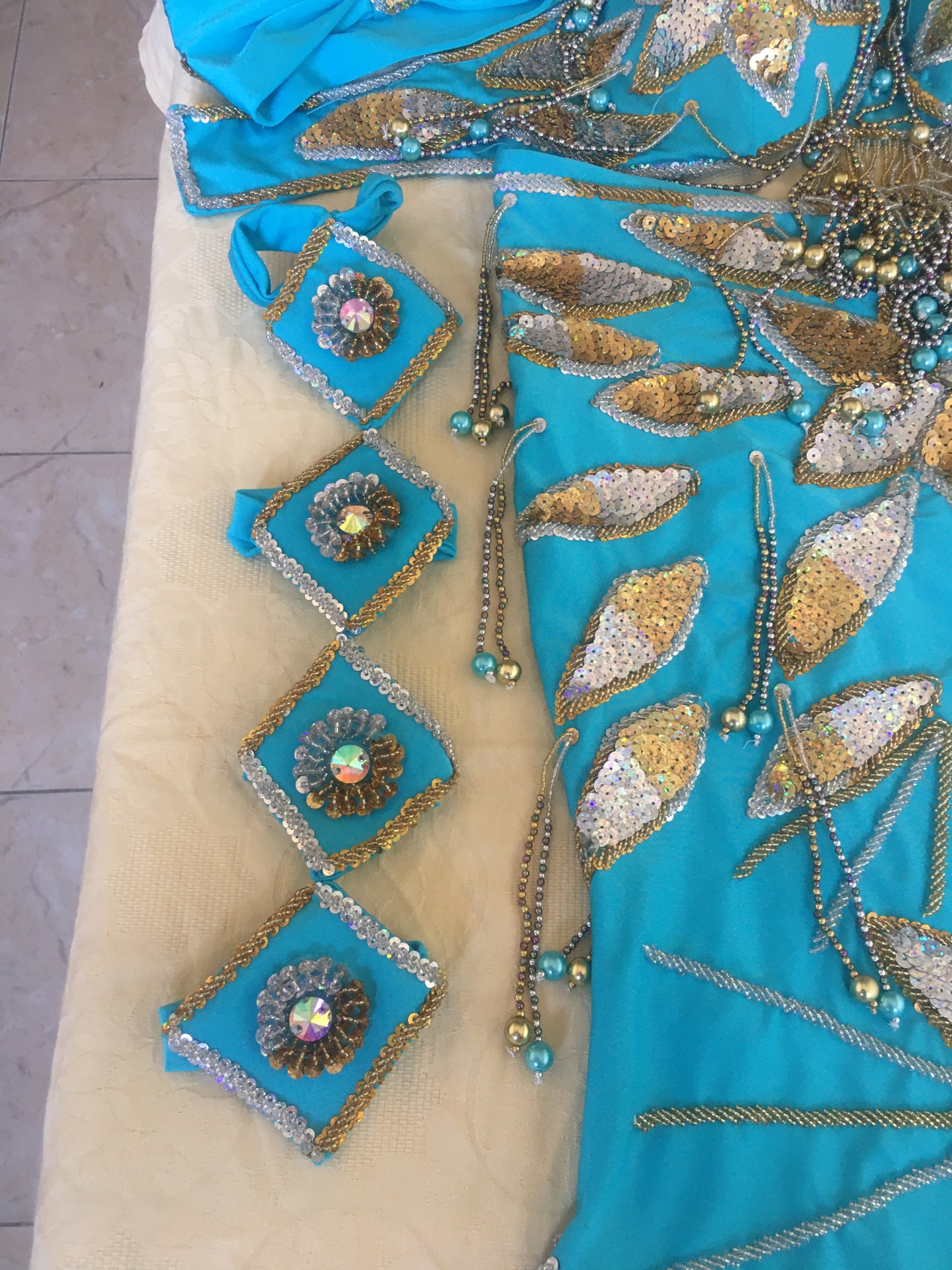 Professional Belly Dance Costume from Egypt BELLYDANCE Custom Made Any Colour, New Gypsy Dance Outfit, Handmade Embroidered Costume.