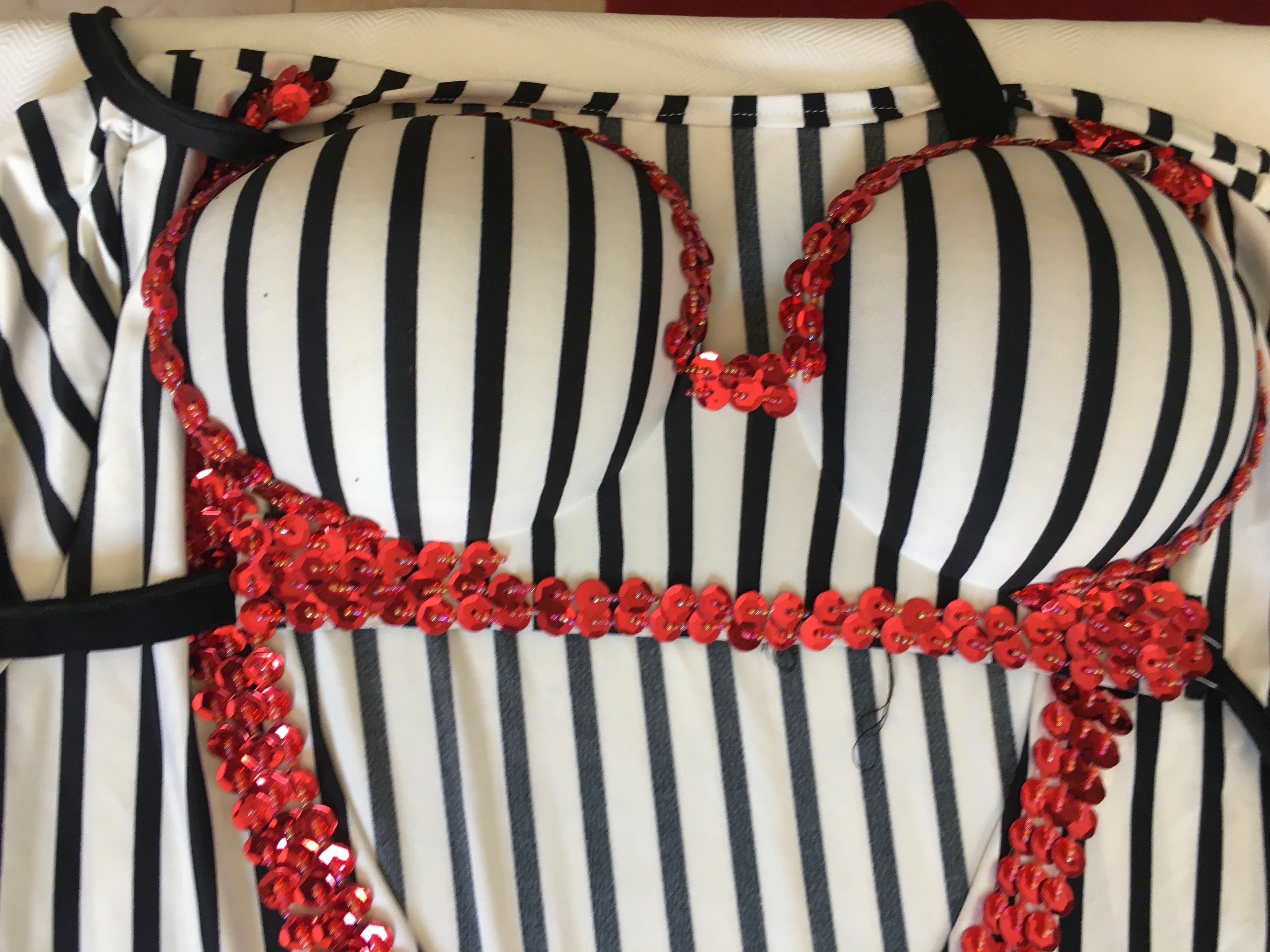 Handmade Saidi Belly Dance Costume with Bra & Hip Scarf