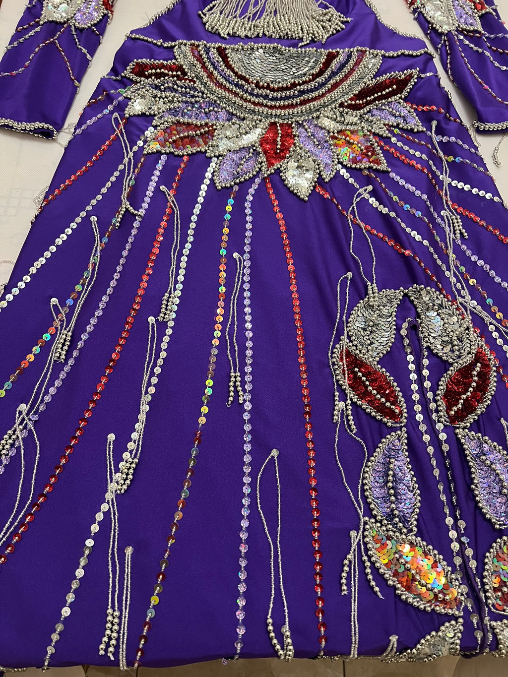 Professional belly dance costume handmade beaded and sequined with multi-colours Egyptian Custom unique design luxurious belly dance outfit