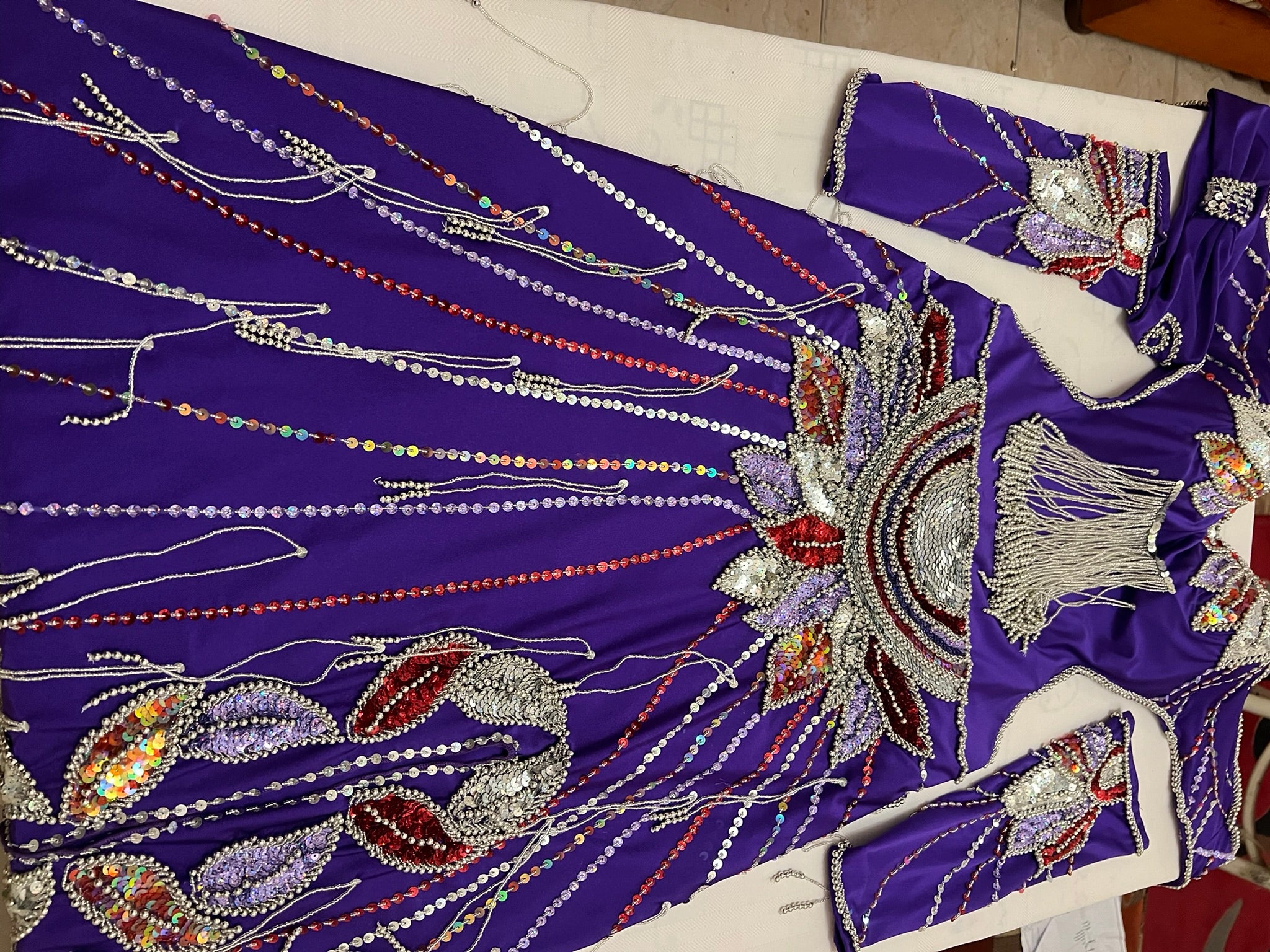 Professional belly dance costume handmade beaded and sequined with multi-colours Egyptian Custom unique design luxurious belly dance outfit