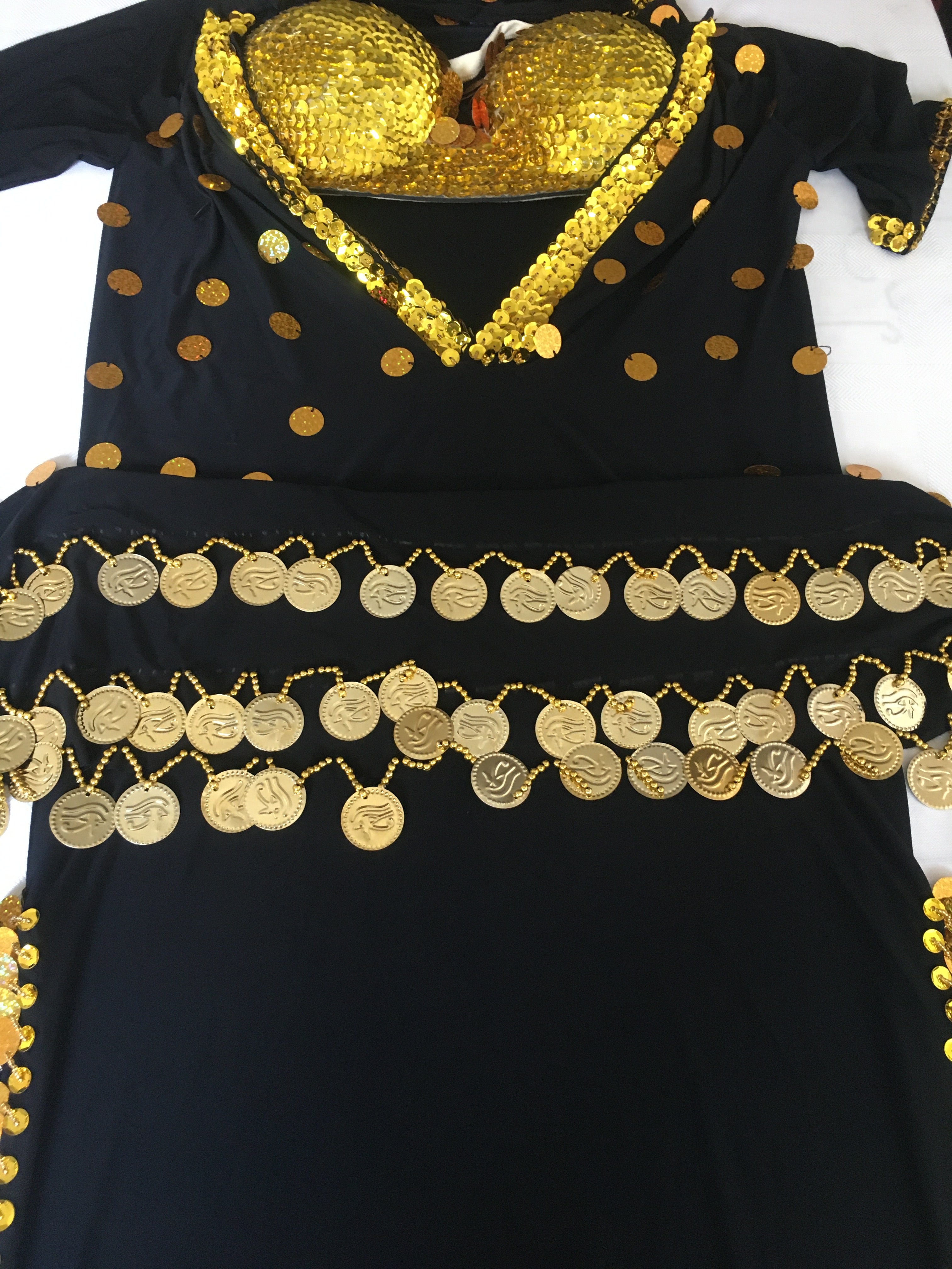 Egyptian Sexy Belly Dance Costume, Saidi Dress, Baladi Galabia, جلابية رقص شرقى