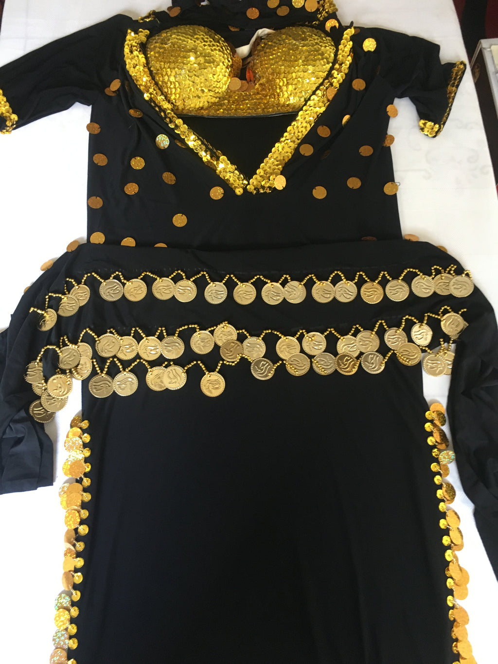Ägyptisches sexy Bauchtanzkostüm, Saidi-Kleid, Baladi Galabia, جلابية رقص شرقى