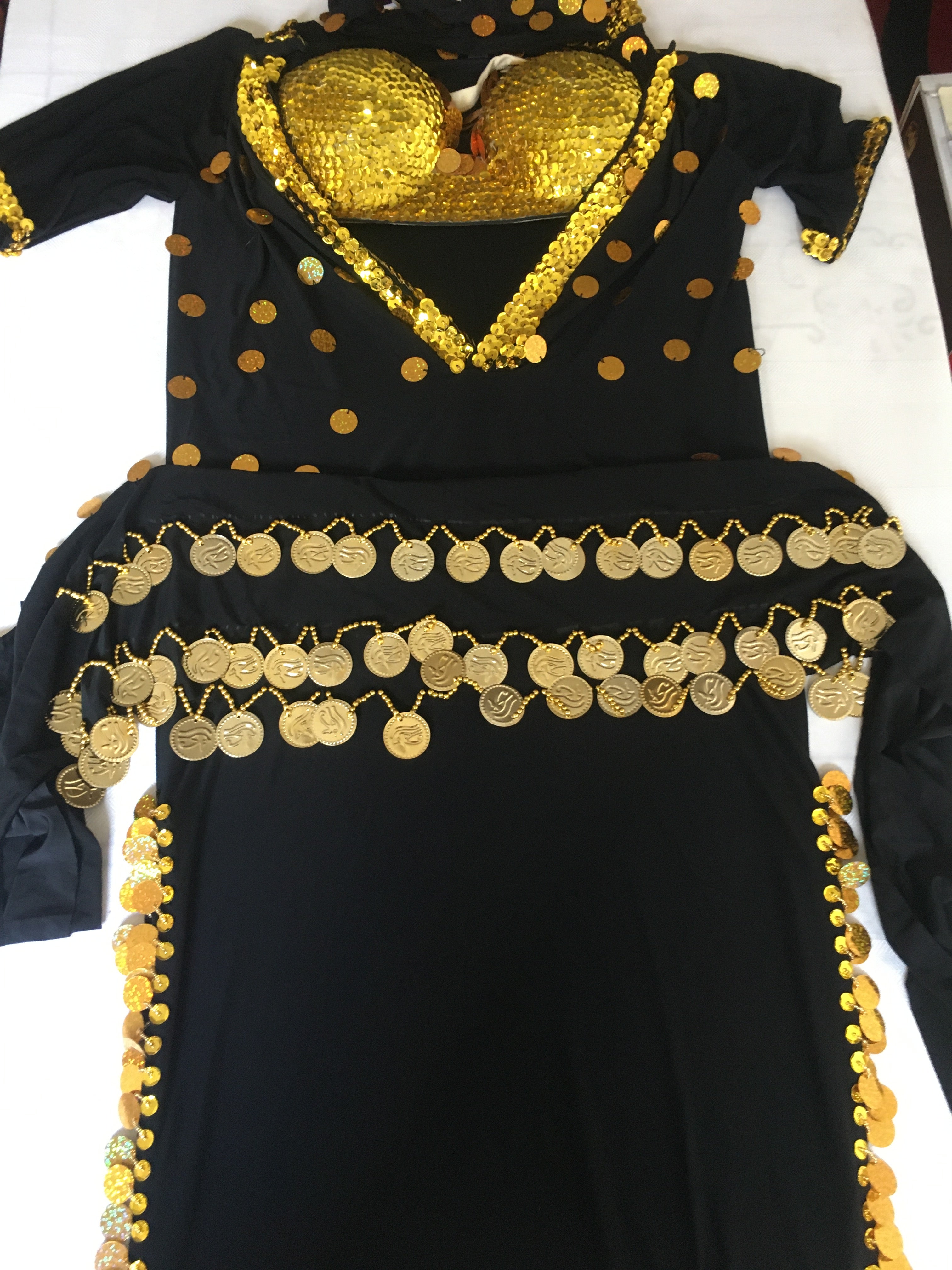 Ägyptisches sexy Bauchtanzkostüm, Saidi-Kleid, Baladi Galabia, جلابية رقص شرقى