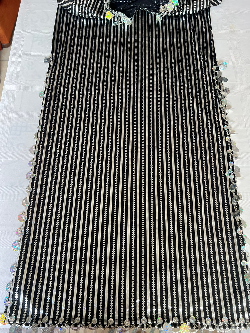 Egyptian belly dance striped dress, Saidi dancing Galabia, handmade dance outfit جلابية رقص شرقى صعيدى