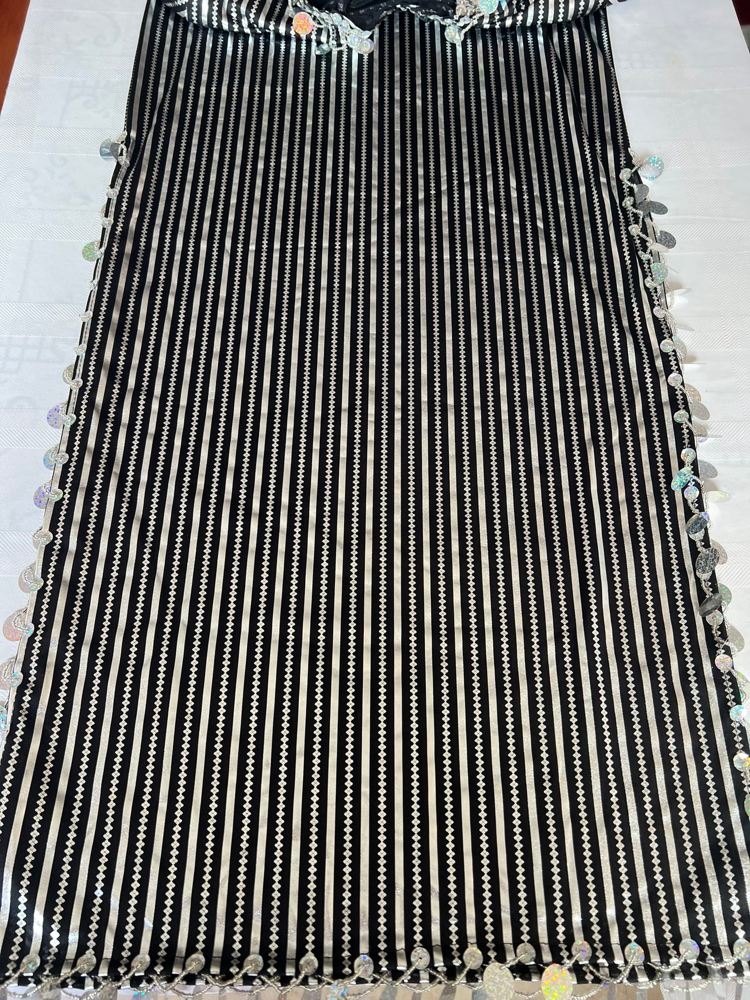 Egyptian belly dance striped dress, Saidi dancing Galabia, handmade dance outfit جلابية رقص شرقى صعيدى