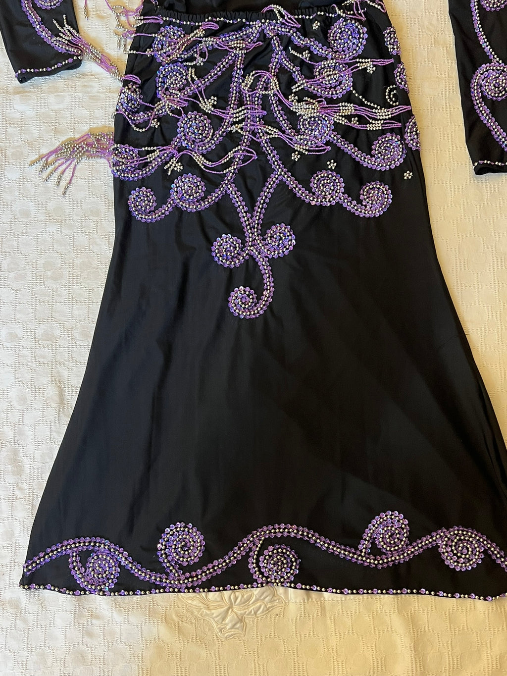 Professional Sexy Custom-Made Belly Dance Costume Belly Dancer one-piece Dress + Arm Pieces + Head piece, Handmade Embellished Dance outfit