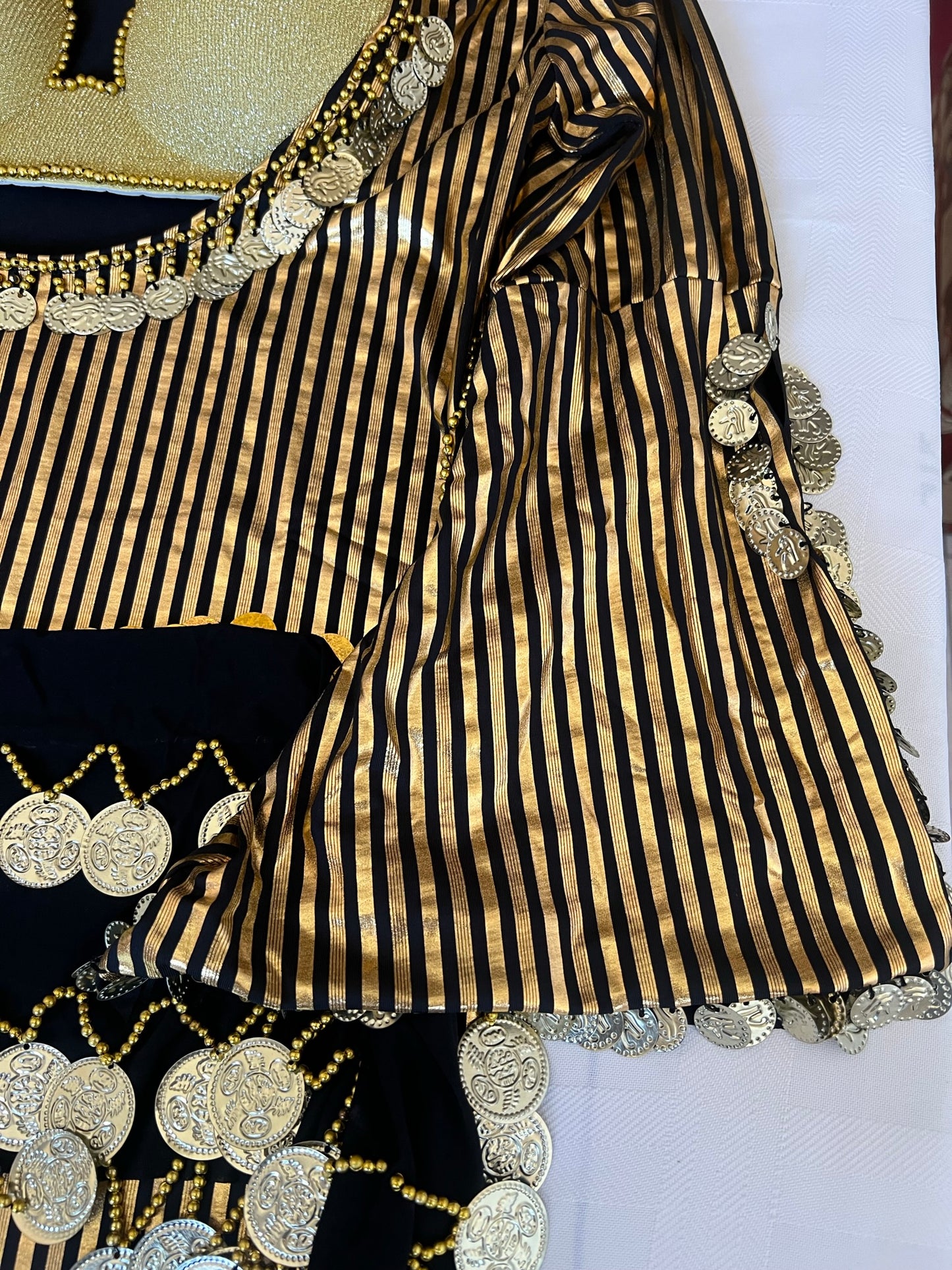 Egyptian Oriental Belly Dance Dress – Includes Bra & Scarf, Stunning Belly dance outfit