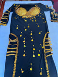 Neues sexy ägyptisches Bauchtanzkostüm Saidi-Kleid, Baladi Galabia, Fallahi Abaya