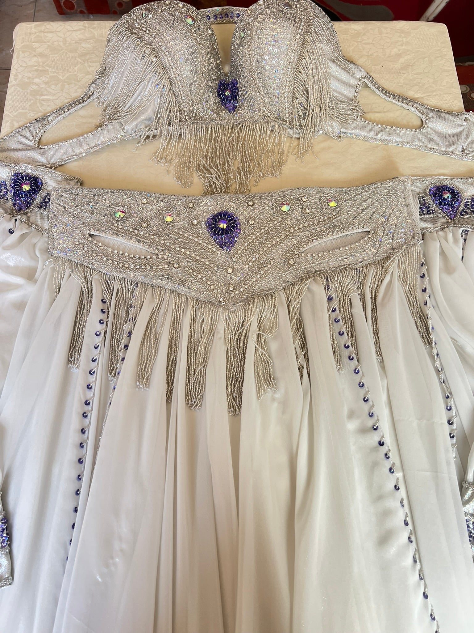 Professional belly dance costume/ Luxurious top quality belly dancer outfit.