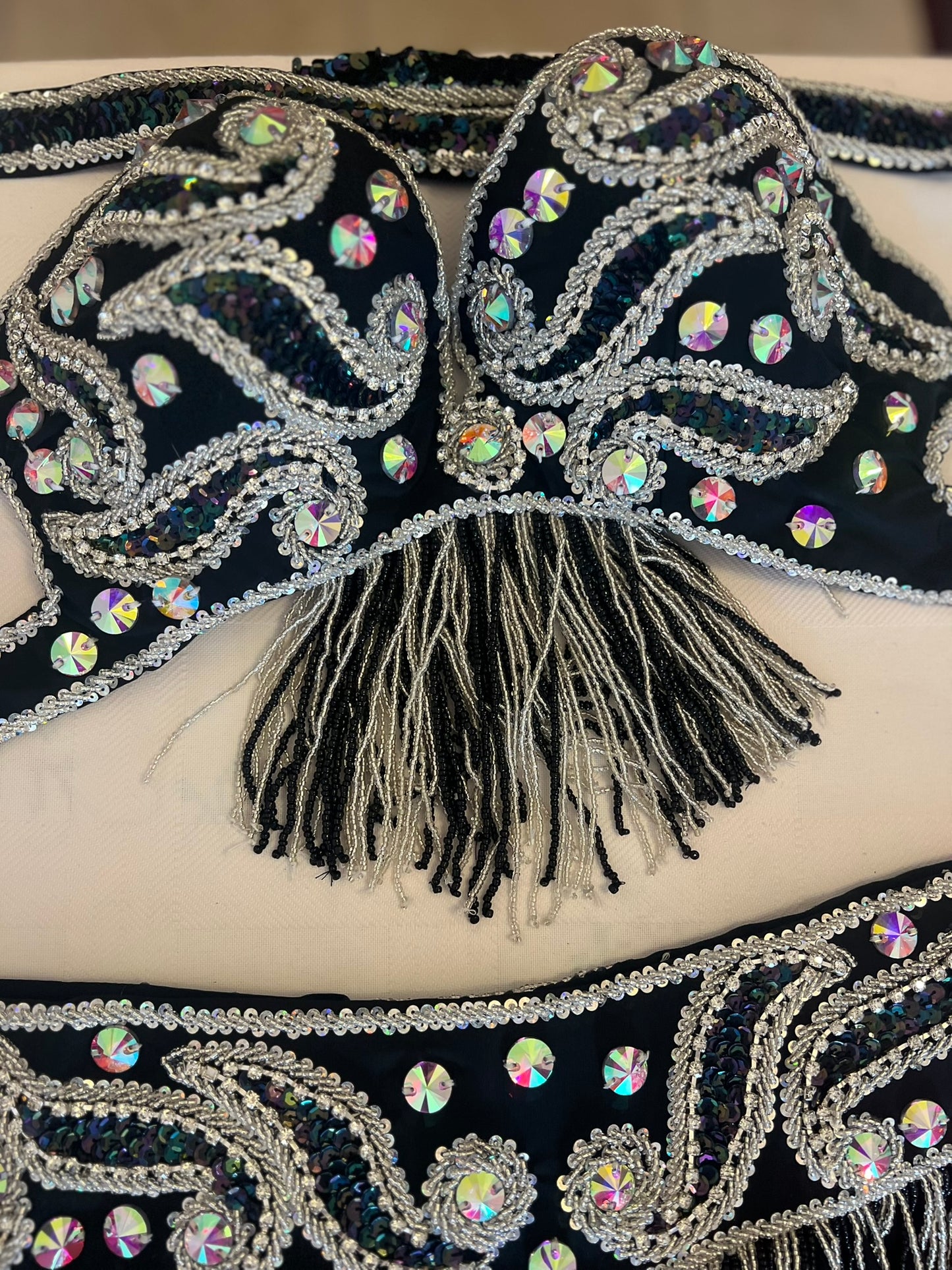 Professional belly dance costume/ Luxurious handmade belly dancer outfit